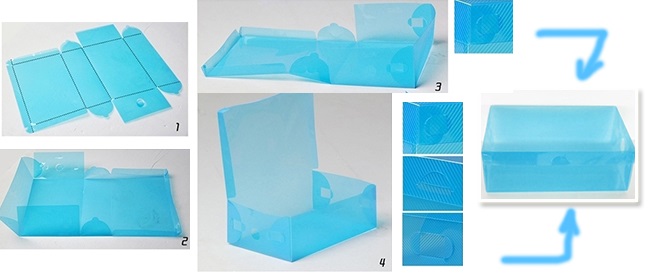 C&aacute;ch thức gấp v&agrave; th&aacute;o hộp
